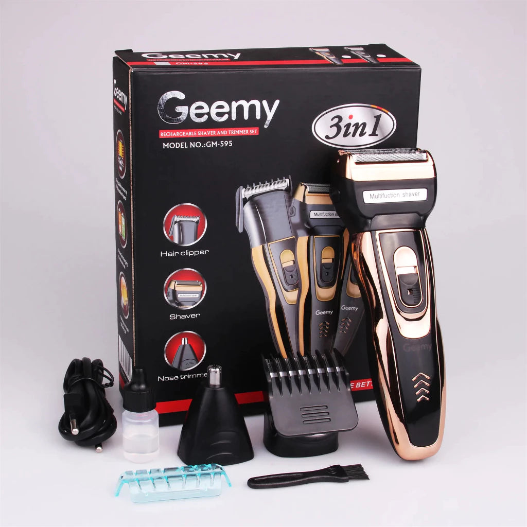 ¡Luce una barba perfecta sin salir de casa con la Barbera Geemy 3 en 1!